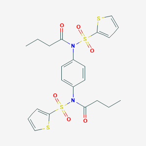 N-butyryl-N-{4-[butyryl(2-thienylsulfonyl)amino]phenyl}-2-thiophenesulfonamide