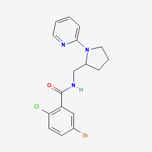 5-bromo-2-chloro-N-((1-(pyridin-2-yl)pyrrolidin-2-yl)methyl)benzamide