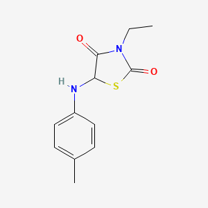 molecular formula C12H14N2O2S B2847964 3-Ethyl-5-(p-tolylamino)thiazolidine-2,4-dione CAS No. 1046756-54-0