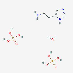 molecular formula C5H17N3O9P2 B2847969 组胺双磷酸盐一水合物 CAS No. 23297-93-0