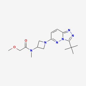 N-(1-(3-(tert-butyl)-[1,2,4]triazolo[4,3-b]pyridazin-6-yl)azetidin-3-yl)-2-methoxy-N-methylacetamide