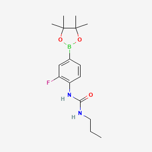 1-[2-Fluoro-4-(tetramethyl-1,3,2-dioxaborolan-2-yl)phenyl]-3-propylurea