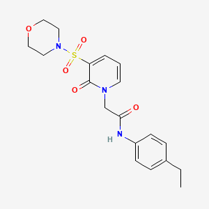 N-(4-ethylphenyl)-2-(3-(morpholinosulfonyl)-2-oxopyridin-1(2H)-yl)acetamide