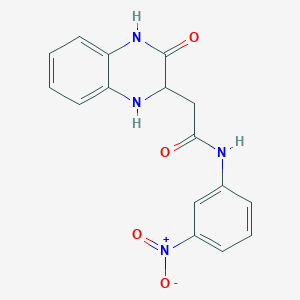 N-(3-nitrophenyl)-2-(3-oxo-1,2,3,4-tetrahydroquinoxalin-2-yl)acetamide