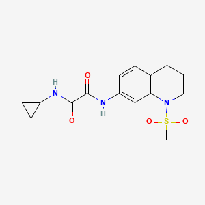 N-cyclopropyl-N'-(1-methylsulfonyl-3,4-dihydro-2H-quinolin-7-yl)oxamide