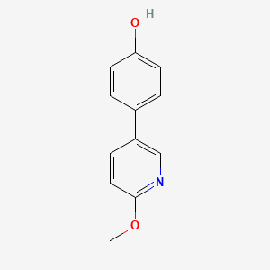 molecular formula C12H11NO2 B2848006 4-(6-Methoxypyridin-3-yl)phenol CAS No. 1555363-27-3