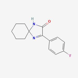 3-(4-Fluorophenyl)-1,4-diazaspiro[4.5]dec-3-en-2-one