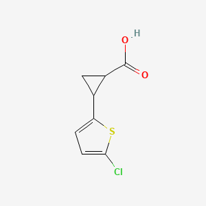 2-(5-Chlorothiophen-2-yl)cyclopropanecarboxylic acid