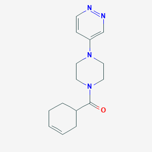 molecular formula C15H20N4O B2848031 Cyclohex-3-en-1-yl(4-(pyridazin-4-yl)piperazin-1-yl)methanone CAS No. 2034393-18-3