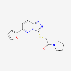 6-(2-Furyl)-3-[(2-oxo-2-pyrrolidin-1-ylethyl)thio][1,2,4]triazolo[4,3-b]pyridazine