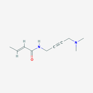 molecular formula C10H16N2O B2848041 (E)-N-(4-(dimethylamino)but-2-yn-1-yl)but-2-enamide CAS No. 1396892-97-9