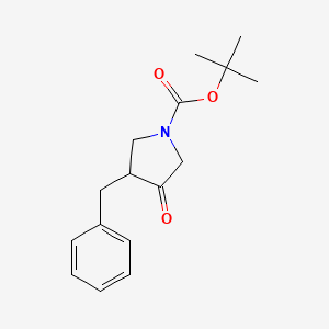 molecular formula C16H21NO3 B2848043 Tert-butyl 3-benzyl-4-oxopyrrolidine-1-carboxylate CAS No. 897046-05-8