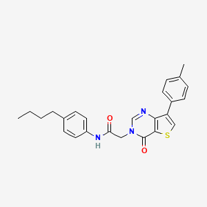 N-(4-butylphenyl)-2-[7-(4-methylphenyl)-4-oxothieno[3,2-d]pyrimidin-3(4H)-yl]acetamide