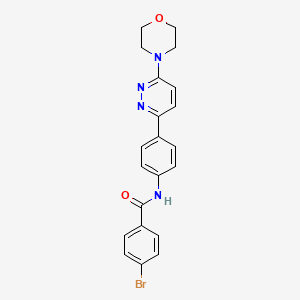 molecular formula C21H19BrN4O2 B2848049 4-bromo-N-(4-(6-morpholinopyridazin-3-yl)phenyl)benzamide CAS No. 899986-01-7