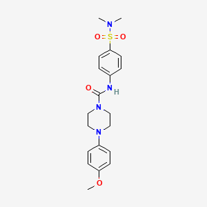 molecular formula C20H26N4O4S B2848063 N-[4-(dimethylsulfamoyl)phenyl]-4-(4-methoxyphenyl)piperazine-1-carboxamide CAS No. 692733-05-4