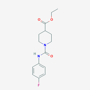 Ethyl 1-((4-fluorophenyl)carbamoyl)piperidine-4-carboxylate