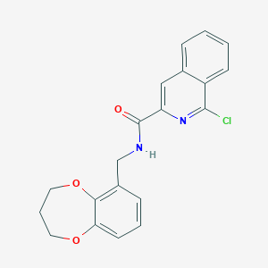 molecular formula C20H17ClN2O3 B2848084 1-chloro-N-[(3,4-dihydro-2H-1,5-benzodioxepin-6-yl)methyl]isoquinoline-3-carboxamide CAS No. 1445203-11-1