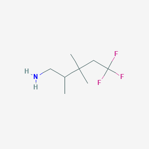 molecular formula C8H16F3N B2848089 5,5,5-Trifluoro-2,3,3-trimethylpentan-1-amine CAS No. 2248417-61-8