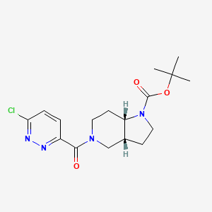Tert-butyl (3aR,7aS)-5-(6-chloropyridazine-3-carbonyl)-3,3a,4,6,7,7a-hexahydro-2H-pyrrolo[3,2-c]pyridine-1-carboxylate