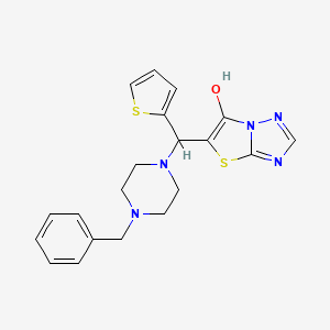 5-((4-Benzylpiperazin-1-yl)(thiophen-2-yl)methyl)thiazolo[3,2-b][1,2,4]triazol-6-ol