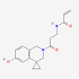 N-[3-(6-Hydroxyspiro[1,3-dihydroisoquinoline-4,1'-cyclopropane]-2-yl)-3-oxopropyl]prop-2-enamide