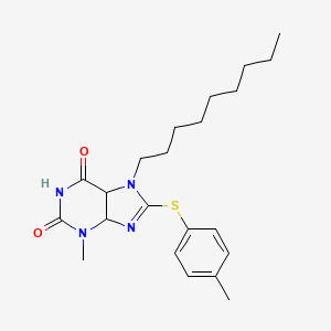 3-methyl-8-[(4-methylphenyl)sulfanyl]-7-nonyl-2,3,6,7-tetrahydro-1H-purine-2,6-dione