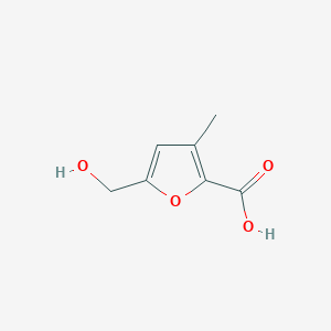 molecular formula C7H8O4 B2848124 5-(Hydroxymethyl)-3-methylfuran-2-carboxylic acid CAS No. 121756-65-8