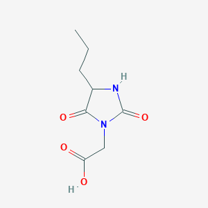 2-(2,5-Dioxo-4-propylimidazolidin-1-yl)acetic acid