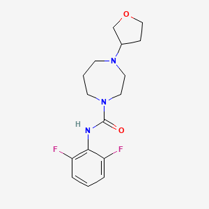 N-(2,6-difluorophenyl)-4-(tetrahydrofuran-3-yl)-1,4-diazepane-1-carboxamide