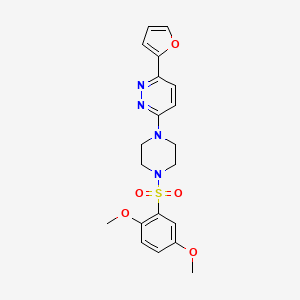 3-(4-((2,5-Dimethoxyphenyl)sulfonyl)piperazin-1-yl)-6-(furan-2-yl)pyridazine