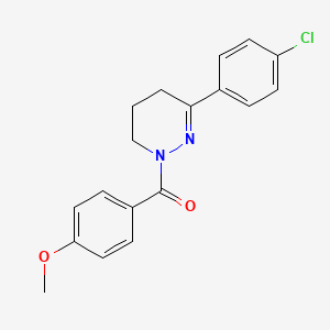 [3-(4-chlorophenyl)-5,6-dihydro-1(4H)-pyridazinyl](4-methoxyphenyl)methanone