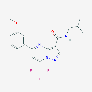 molecular formula C19H19F3N4O2 B284818 N-isobutyl-5-(3-methoxyphenyl)-7-(trifluoromethyl)pyrazolo[1,5-a]pyrimidine-3-carboxamide 