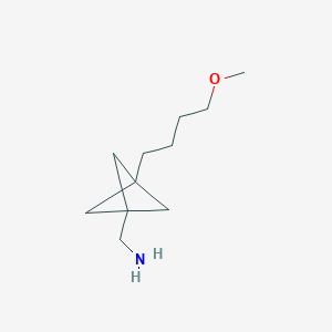 molecular formula C11H21NO B2848182 [3-(4-Methoxybutyl)-1-bicyclo[1.1.1]pentanyl]methanamine CAS No. 2287313-22-6