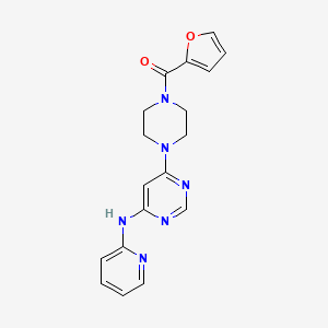Furan-2-yl(4-(6-(pyridin-2-ylamino)pyrimidin-4-yl)piperazin-1-yl)methanone