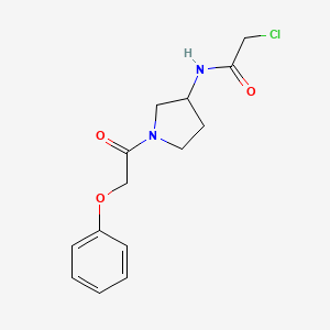 2-Chloro-N-[1-(2-phenoxyacetyl)pyrrolidin-3-yl]acetamide