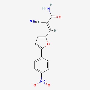 (E)-2-cyano-3-(5-(4-nitrophenyl)furan-2-yl)acrylamide