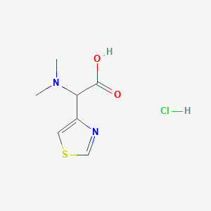 2-(Dimethylamino)-2-(1,3-thiazol-4-yl)acetic acid hydrochloride