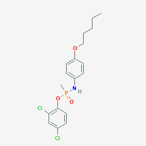 2,4-dichlorophenyl P-methyl-N-[4-(pentyloxy)phenyl]phosphonamidate