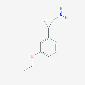 molecular formula C11H15NO B2848229 2-(3-Ethoxyphenyl)cyclopropan-1-amine CAS No. 1178703-01-9