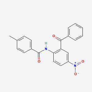 molecular formula C21H16N2O4 B2848273 N-(2-苯甲酰-4-硝基苯基)-4-甲基苯甲酰胺 CAS No. 313535-38-5