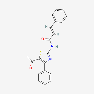 N-(5-acetyl-4-phenylthiazol-2-yl)cinnamamide