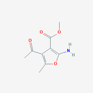 molecular formula C9H11NO4 B2848305 Methyl 4-acetyl-2-amino-5-methylfuran-3-carboxylate CAS No. 951921-64-5