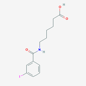 molecular formula C13H16INO3 B2848306 6-[(3-iodobenzoyl)amino]hexanoic Acid CAS No. 247140-51-8