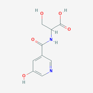 3-Hydroxy-2-[(5-hydroxy-pyridine-3-carbonyl)-amino]-propionic acid