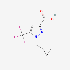 1-(Cyclopropylmethyl)-5-(trifluoromethyl)-1H-pyrazole-3-carboxylic acid