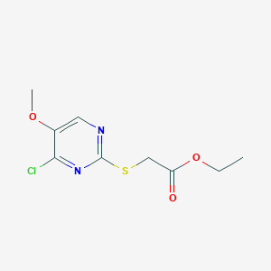 Ethyl 2-((4-chloro-5-methoxypyrimidin-2-yl)thio)acetate