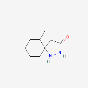 molecular formula C9H16N2O B2848328 6-甲基-1,2-二氮杂螺[4.5]癸烷-3-酮 CAS No. 1989672-84-5