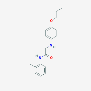 molecular formula C19H24N2O2 B284833 N-(2,4-dimethylphenyl)-2-(4-propoxyanilino)acetamide 
