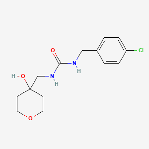 1-(4-chlorobenzyl)-3-((4-hydroxytetrahydro-2H-pyran-4-yl)methyl)urea