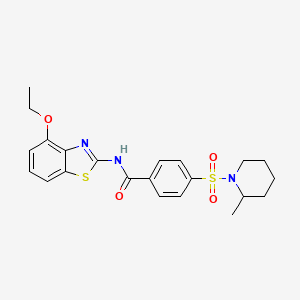 N-(4-ethoxybenzo[d]thiazol-2-yl)-4-((2-methylpiperidin-1-yl)sulfonyl)benzamide